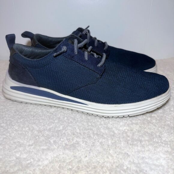 Men’s 11 Classic Fit Skechers Gladwin Charcoal Gray Casual Sneakers Work 204669 - Picture 3 of 8